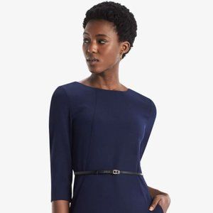 The Etsuko Dress - Deep indigo